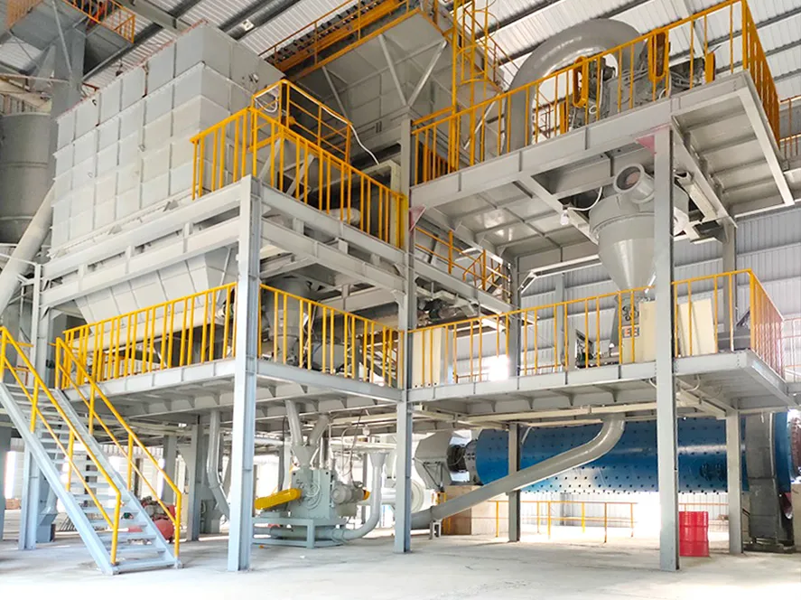 Dây chuyền sản xuất phân loại máy nghiền bi để sản xuất bột canxi nặng 10μm