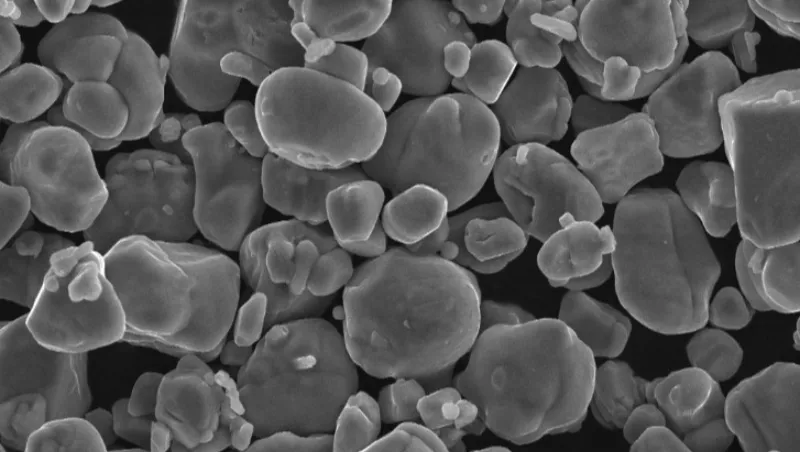 Electron microscope image of NCM