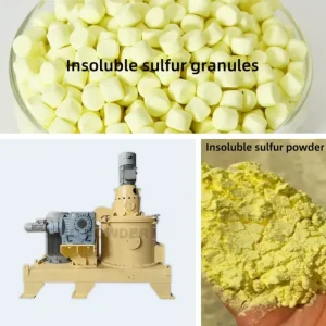 Insoluble sulfur grinder