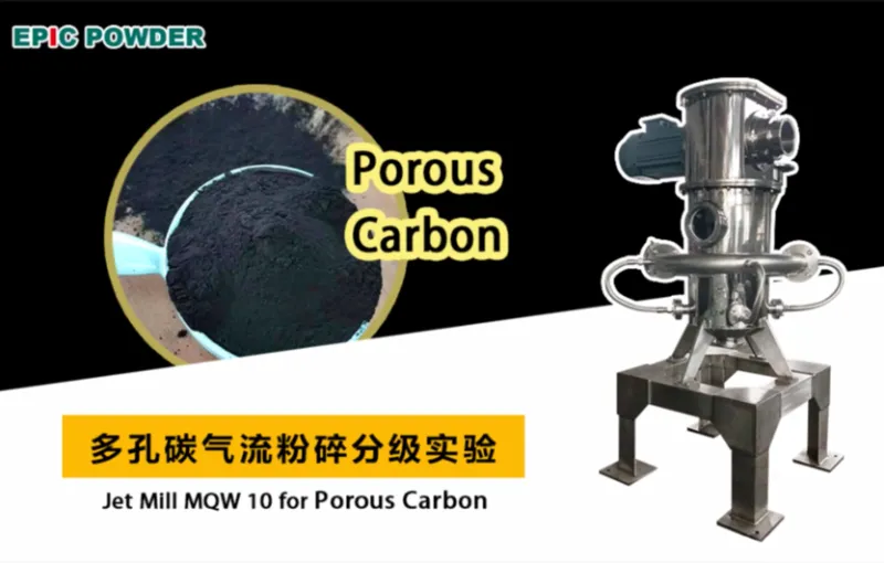 máquina de molienda ultrafina de carbono poroso