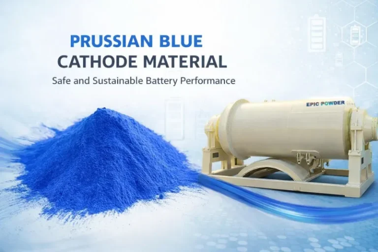 Schleifmaschine für preußischblaue Kathodenmaterialien